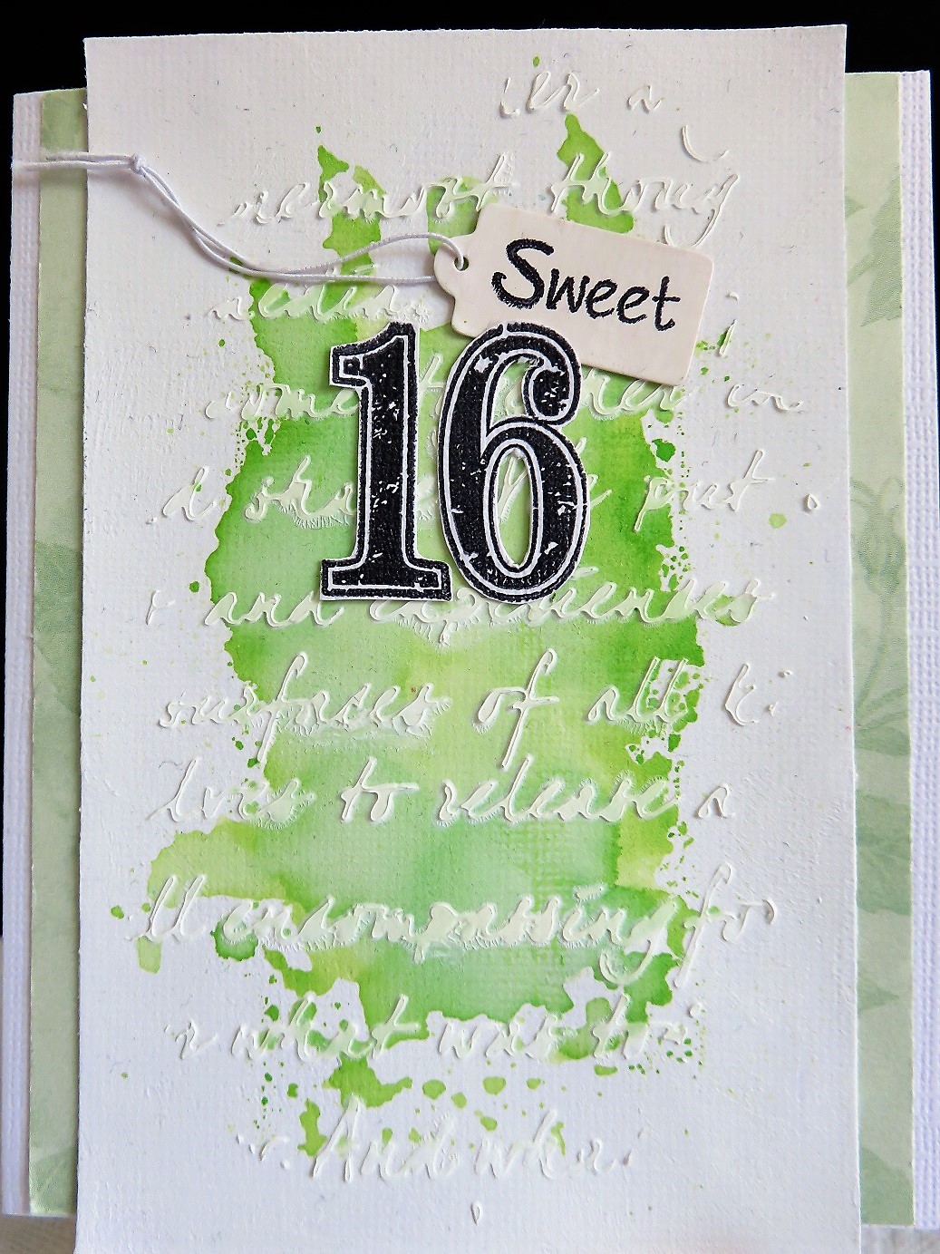 Tones scrapperom: Sweet 16 - Birthday card