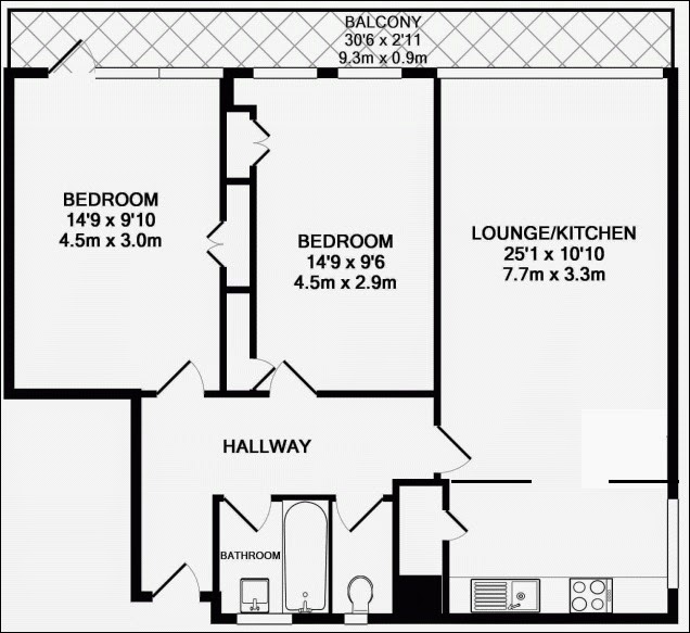 Shoreditch House Apartment for sale July 2014 Floor plan