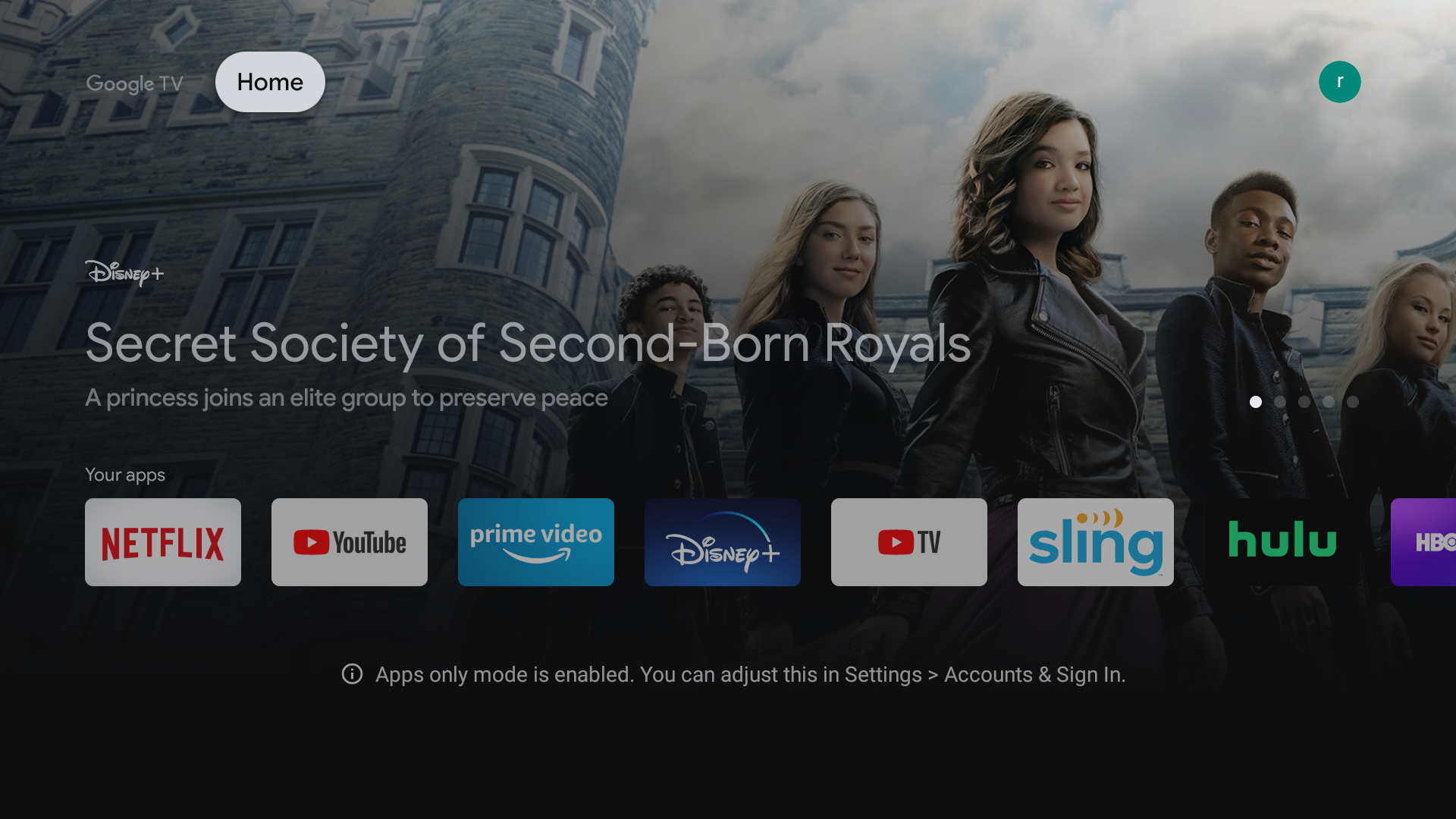 O Google TV oferece uma interface simples e exclusiva para aplicativos com algumas ressalvas