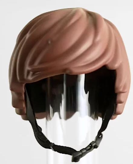 lego hair bike helmet