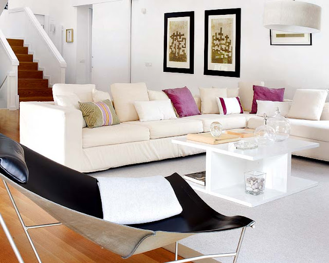 Blog de Decorar Sala de TV decorada com Sofá Único e Chaise