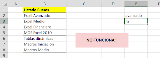 Relleno rápido automático para Excel 2013.