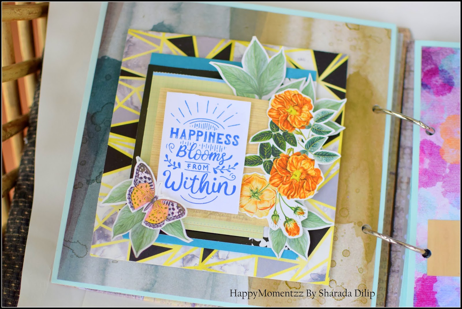 HappyMomentzz crafting by Sharada Dilip Retirement Album scrapbook