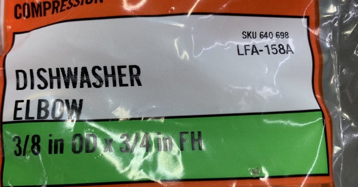 Dishwasher Elbow
