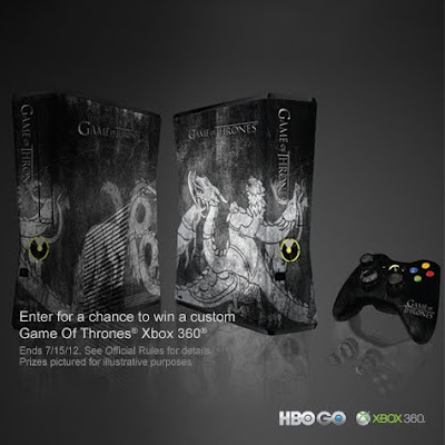 Game of Thrones - Comic-Con 2012 -  HBO Connect Contest for Custom Game of Thrones Xbox 360 System