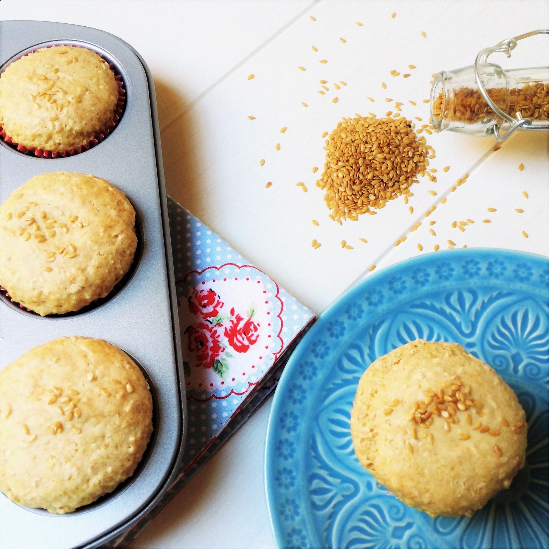 Muffins de avena sin huevo De andar por casa