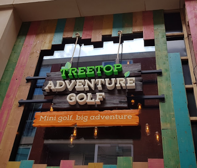 Treetop Adventure Golf at the Highcross Shopping Centre in Leicester