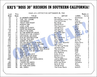 KHJ Boss 30 No. 13 - September 29, 1965