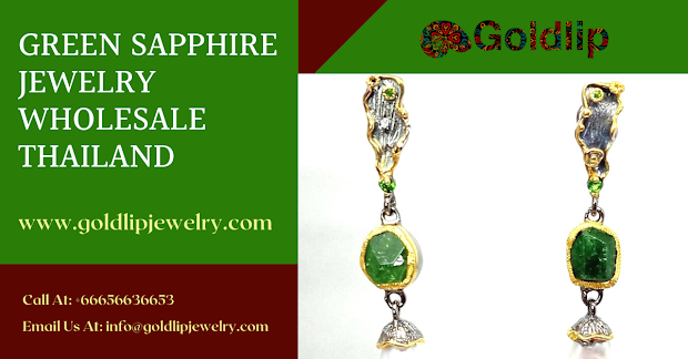 green sapphire jewelry wholesale thailand