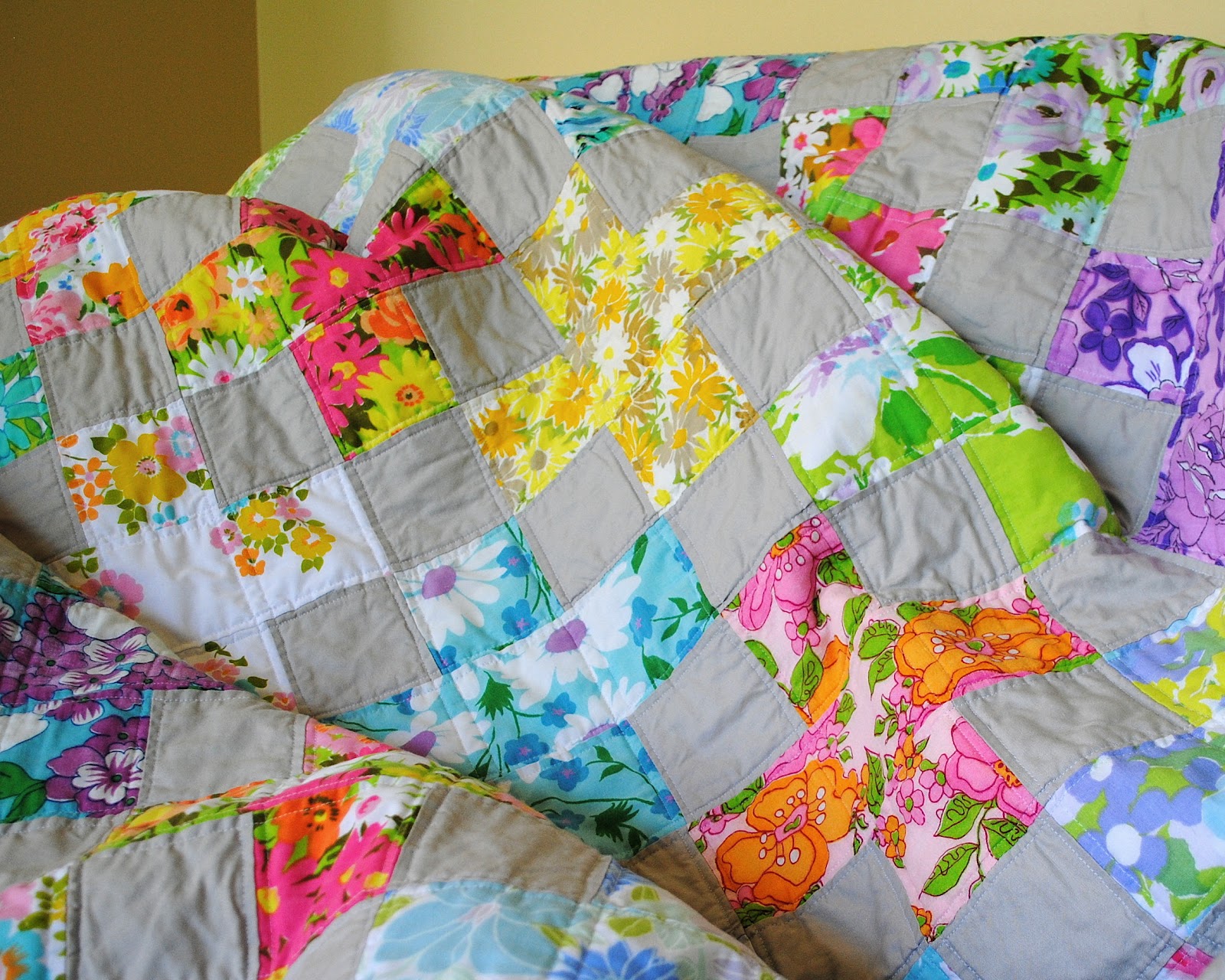 Hideaway Girl CoupleOVintage Sheet Quilts