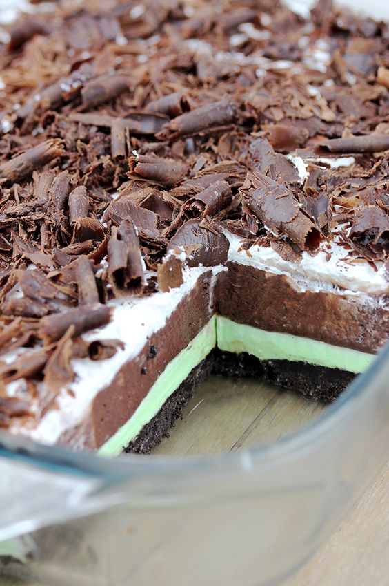 Mint Chocolate Lasagna healthy recipes breakfast