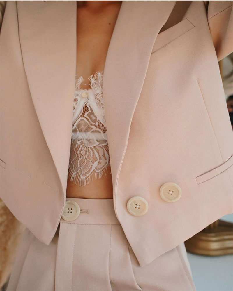 Style File | Mini Trend: Blazers & Sexy Underthings