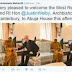 President Buhari welcomes Archbishop of Canterbury Justin Welby to his Abuja house
