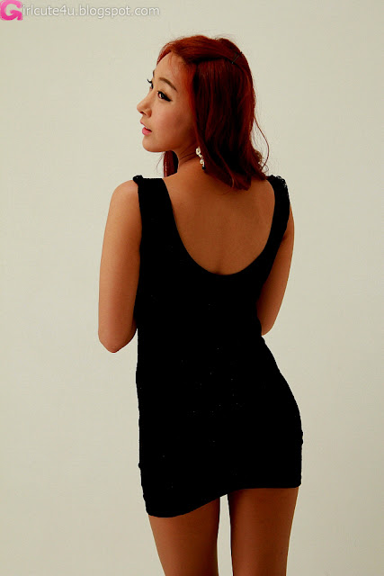 3 Jang Yoo Seul in Black Mini Dress-very cute asian girl-girlcute4u.blogspot.com