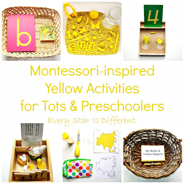 Montessoriinspired Yellow Activities for Tots & Preschoolers with Free