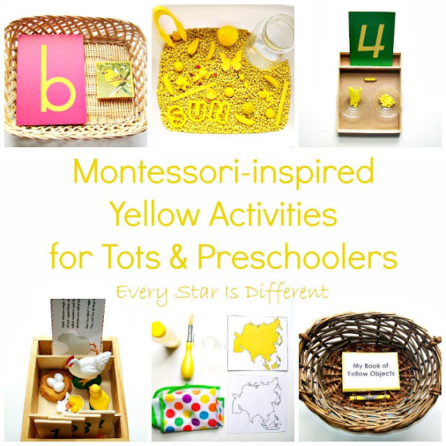 Montessori-inspired Yellow Activities for Tots and Preschoolers