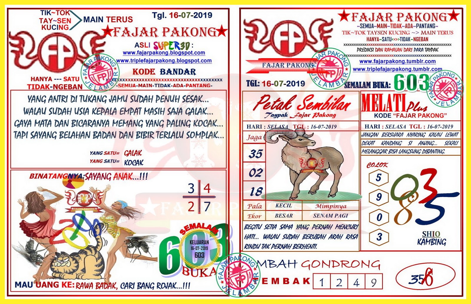 10+ Situs Togel Fajar Pakong