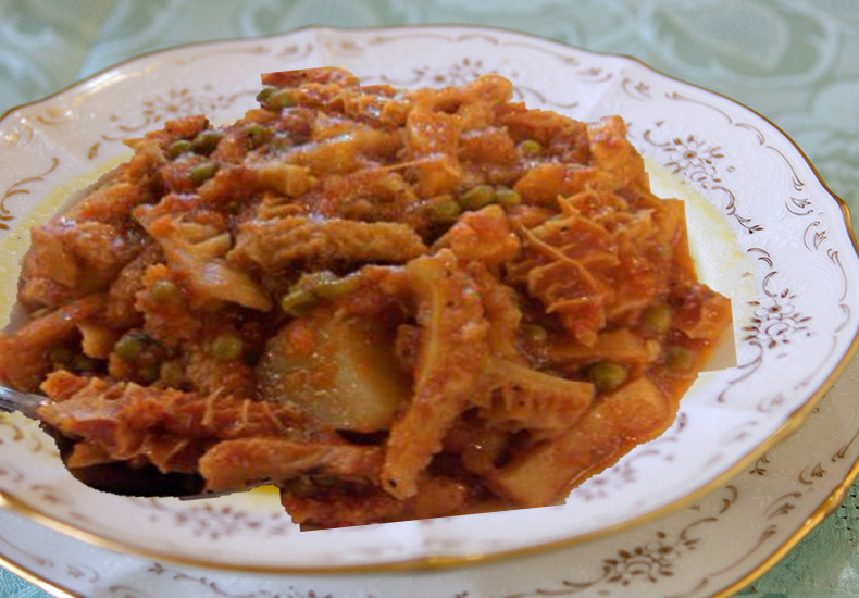 World Food Tripe with Potatoes and Peas