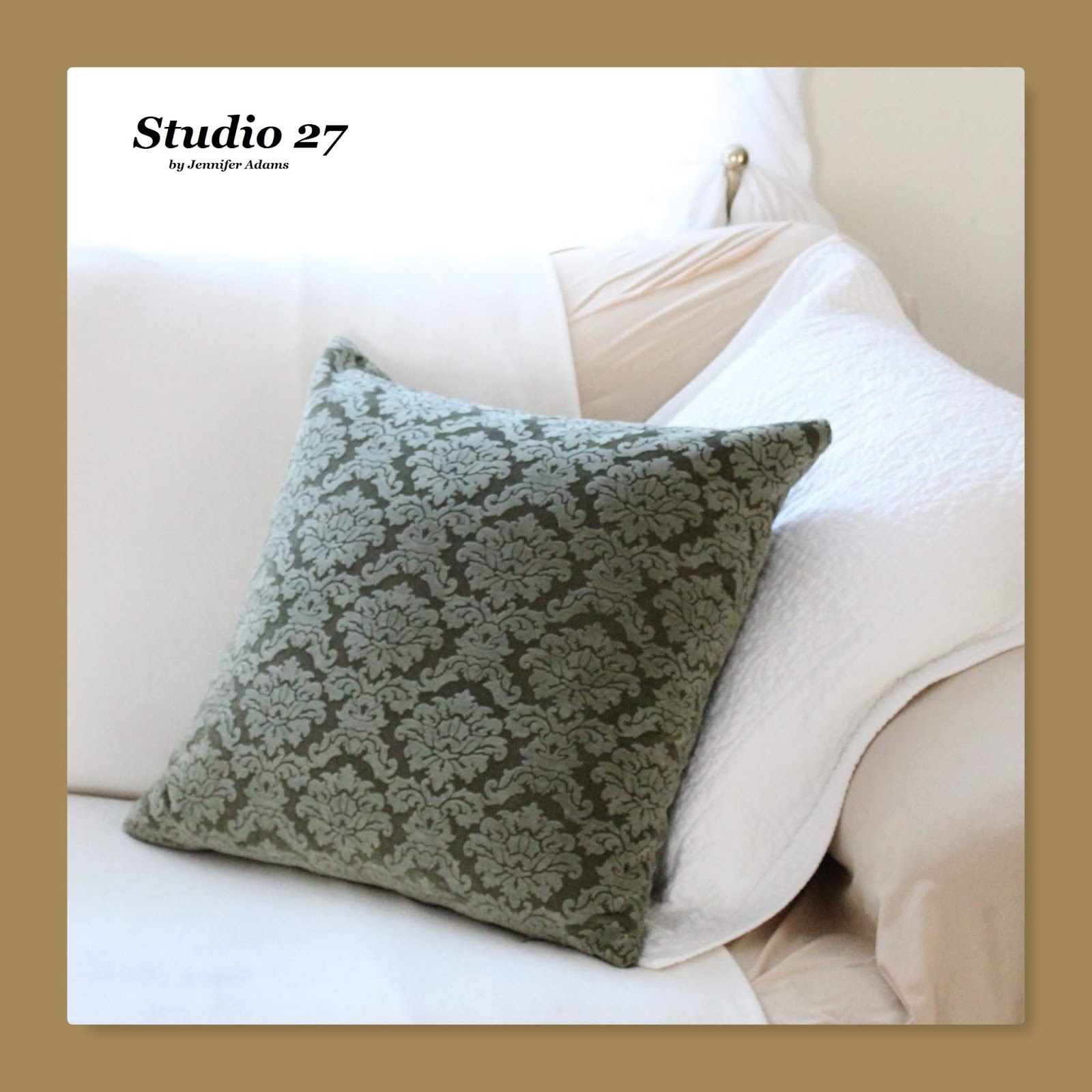 Studio 27 By Jennifer Adams Thrifted Shams as Couch Throw Pillows