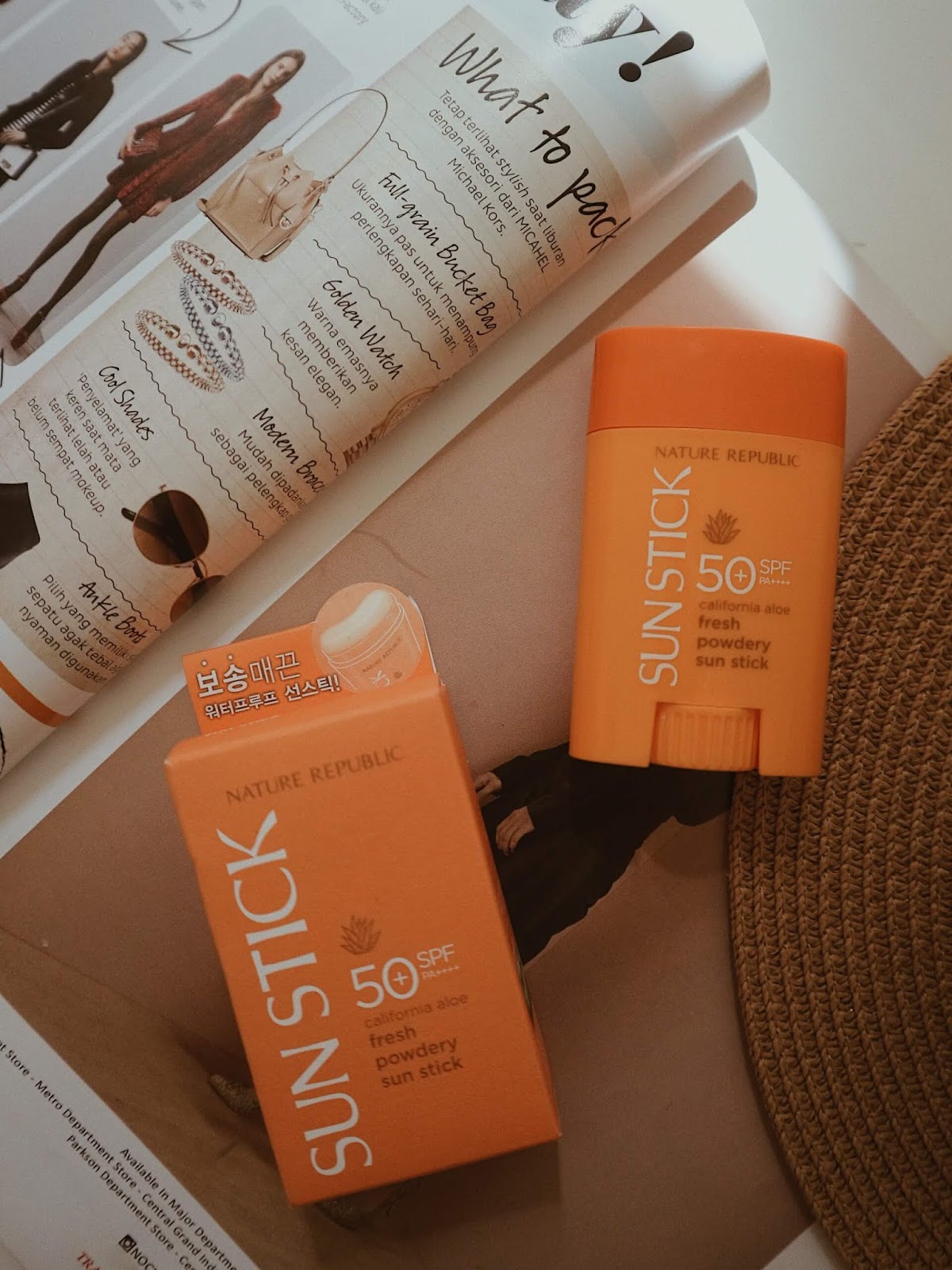 Review Nature Republic California Aloe Fresh Powdery Sun Stick Marlina