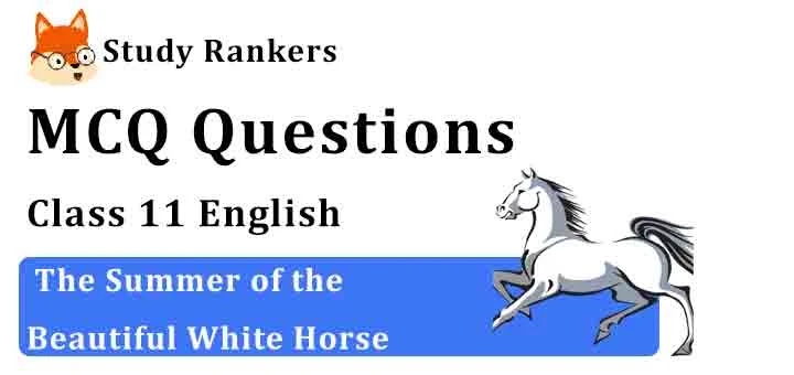 MCQ Questions for Class 11 English Chapter 1 The Summer of the Beautiful White Horse Snapshots