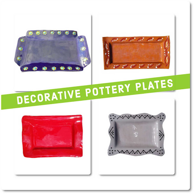Decorative handmade pottery plates Ceramic pottery