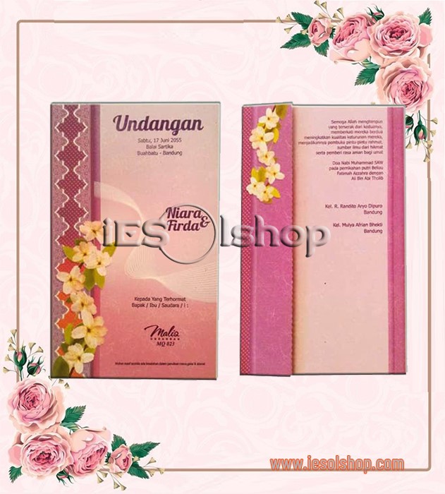 Cetak Undangan Nikah Murah Maliq 23 Toko Online Cetak