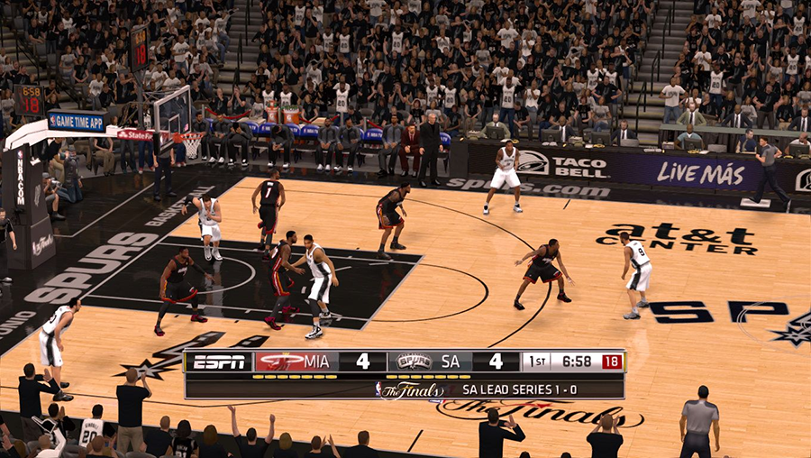 Miami Heat vs San Antonio Spurs 2014 NBA 2K14 Mod