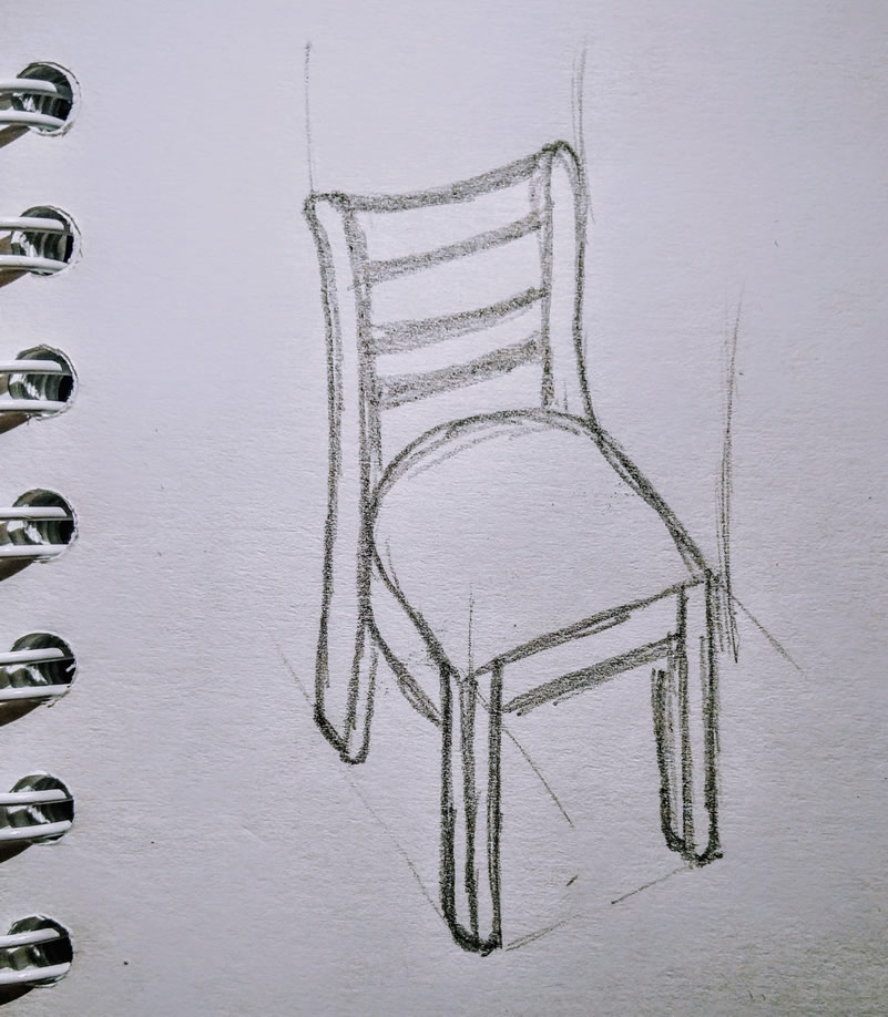 Ilustración de una silla