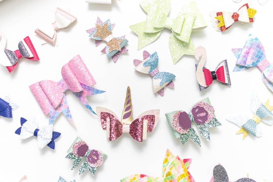 Free Templates Svgs For Faux Leather Hair Bows
