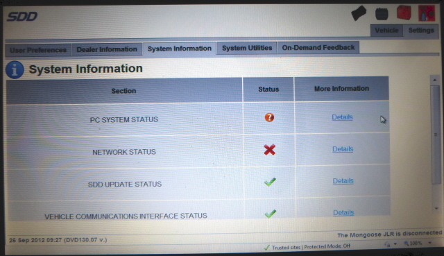 System-Information-Screen