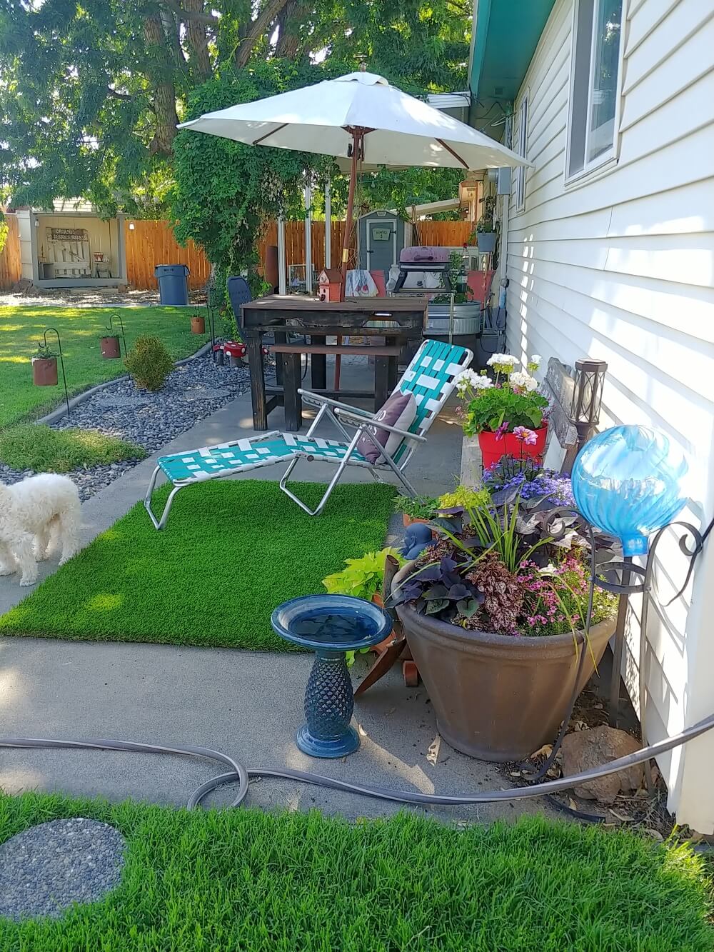 How to Design a Long Narrow Patio Little Vintage Cottage