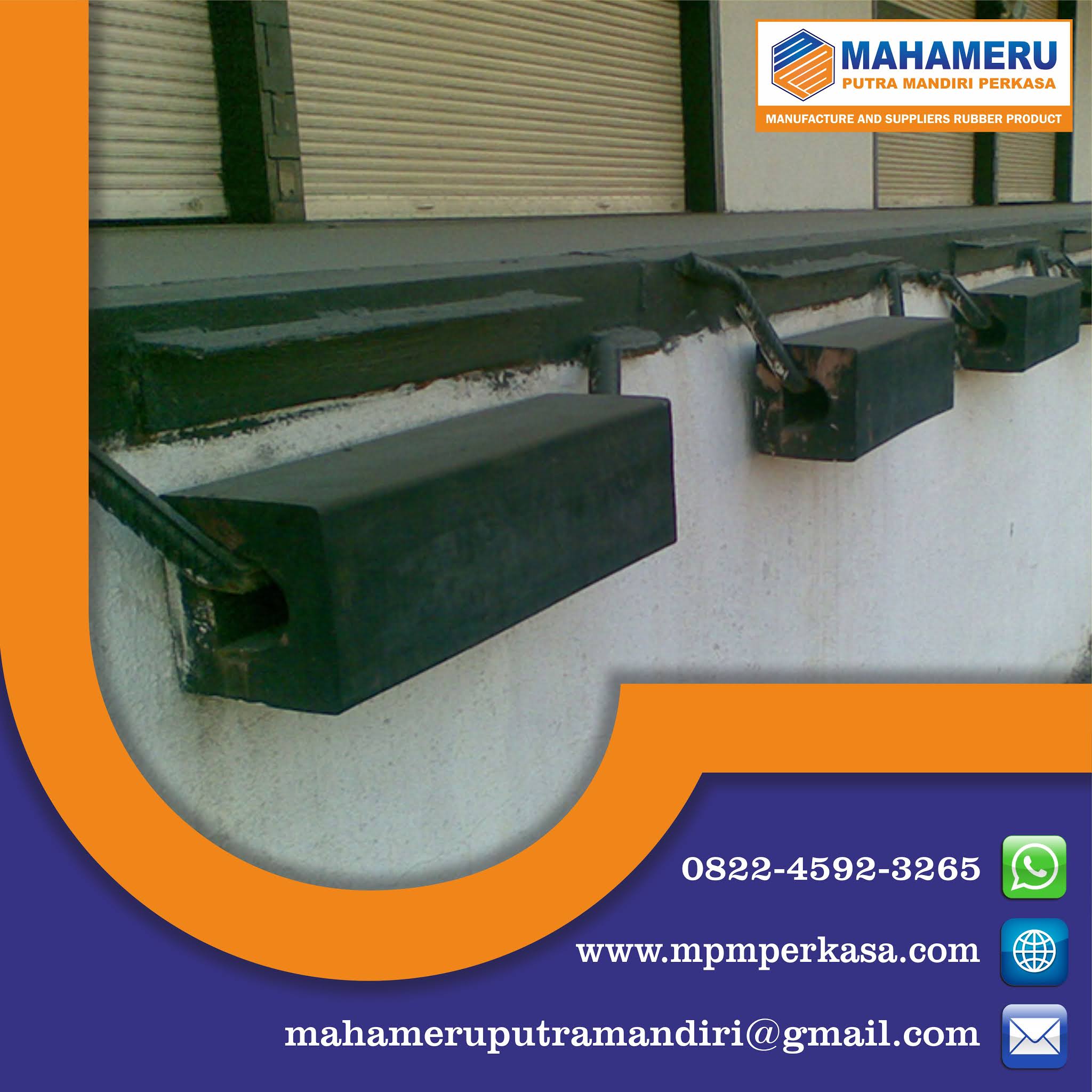 Karet Bumper Loading Dock Rubber Bumper Gudang 082245923265