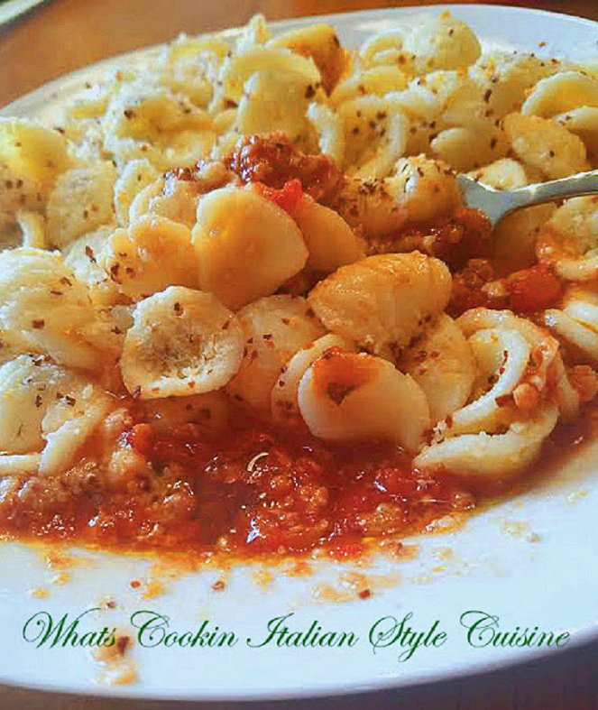 Homemade Orecchiette Pasta What's Cookin' Italian Style Cuisine