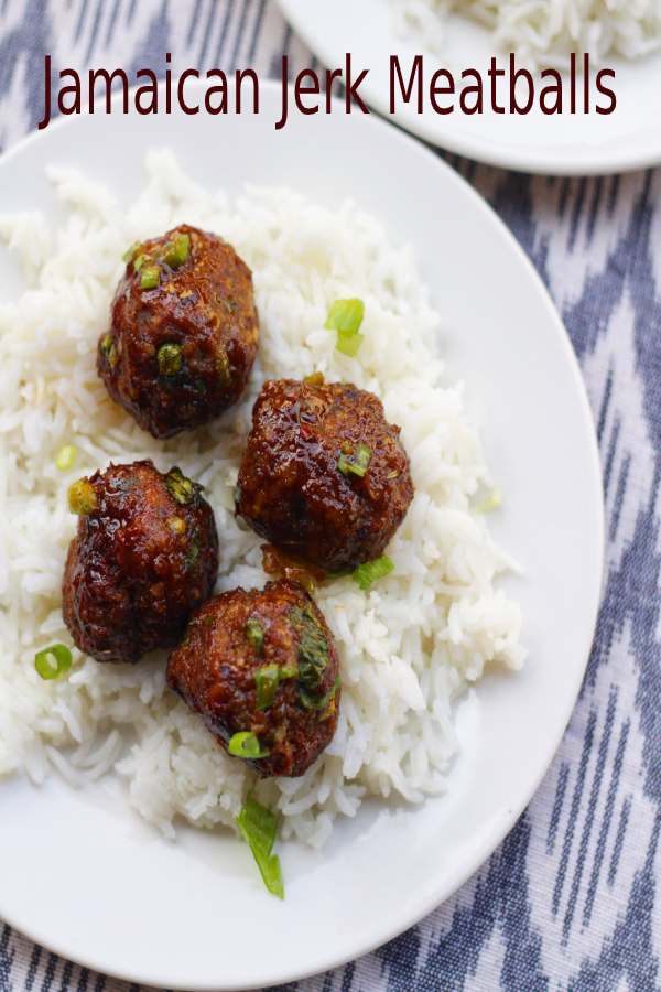 Jamaican Jerk Meatballs happy cook