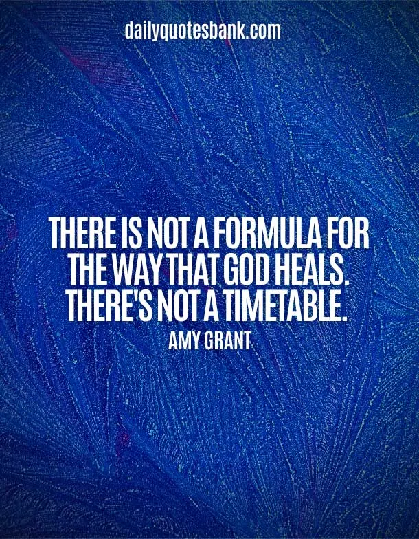 Inspirational Quotes About God Healing Power