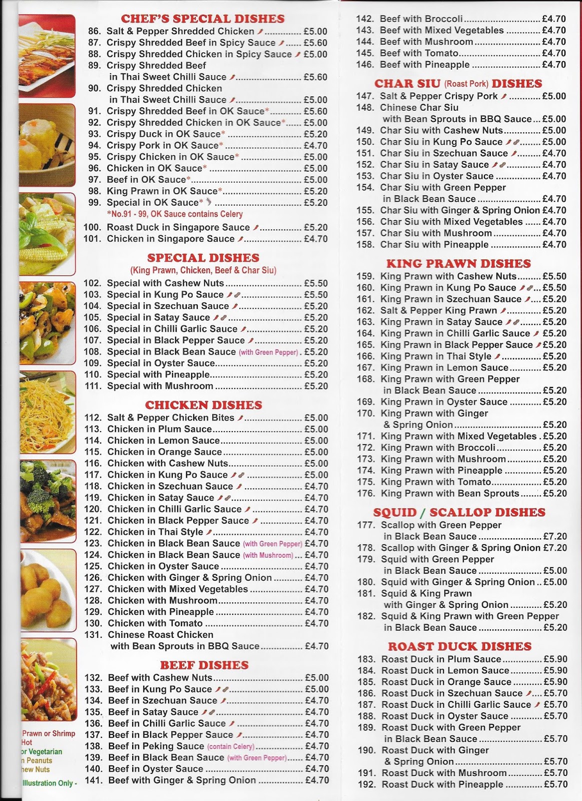 Whaley Bridge Take Away Menus Yoyo