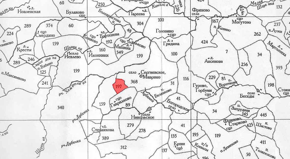 Карта старых заброшенных деревень московской области