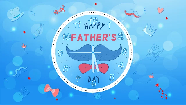 Happy Father's Day Clock