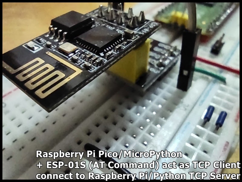 Hello Raspberry Pi: Pico/MicroPython + ESP-01S (AT Command) act as TCP ...