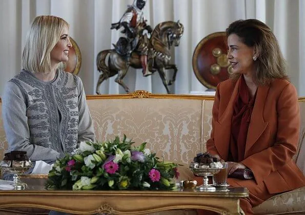 Princess Lalla Meryem, the sister of King Mohammed of Morocco, hosted a royal dinner in honor of Ivanka Trump