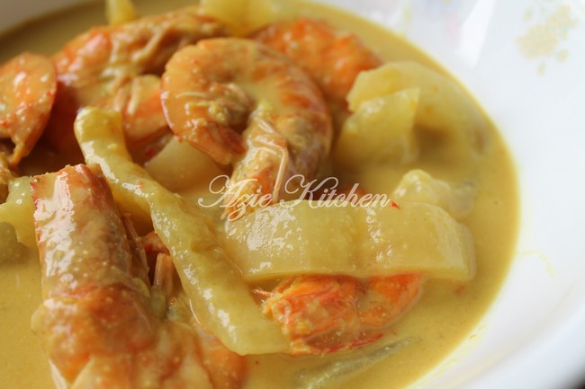 Masak Lemak Udang Dengan Timun Tua Yang Sedap Azie Kitchen