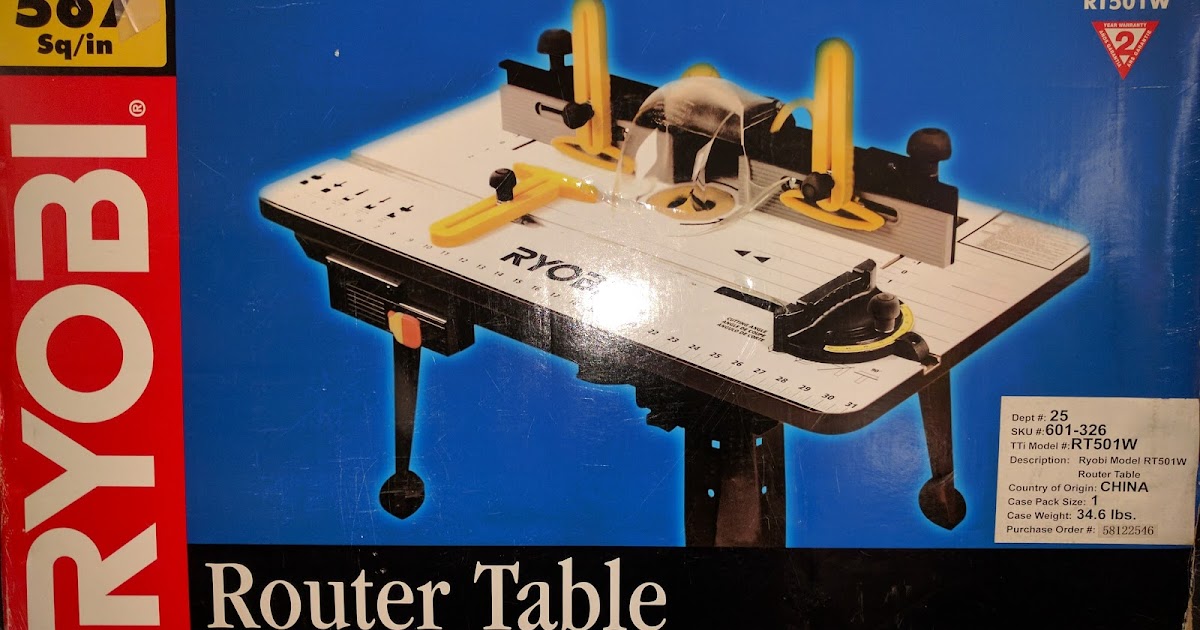Help Rachel Breathe Ryobi Router Table (NEW in Box!) 32in x 18in