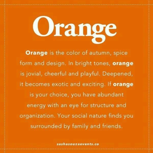 Color Meanings Orange Elegant Rooms
