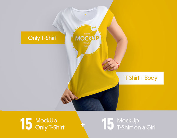 Free Girl Mock-Ups T-Shirt Free Girl Mock-Ups T-Shirt