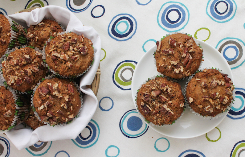 Food Lust People Love Country Applesauce Pecan Muffins MuffinMonday