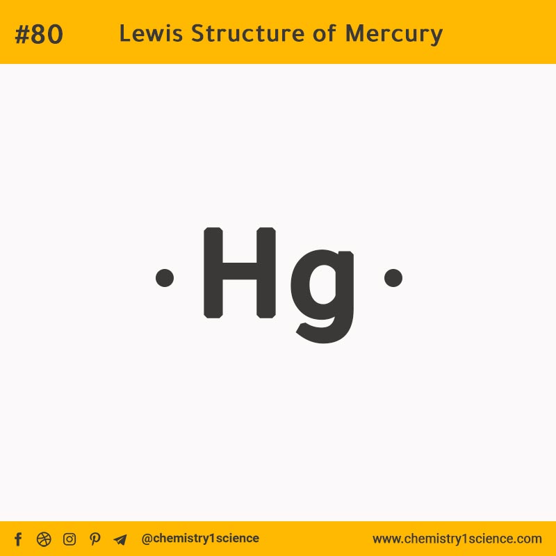 Lewis Structure of Hg Mercury  تركيب لويس لعنصر الزئبق
