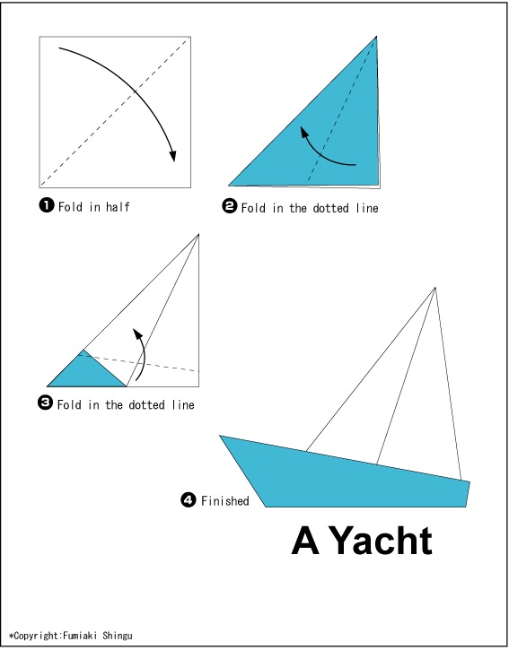 යාත්‍රාවක් හදමු (Origami Yacht) - Your Choice Way
