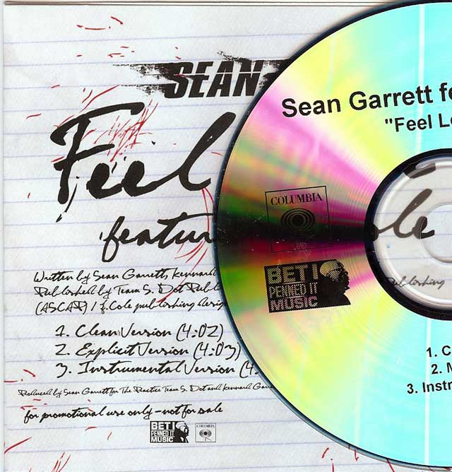 Sean Garrett Feel Love (Feat J Cole) (Promo CDS) 2011 MTD