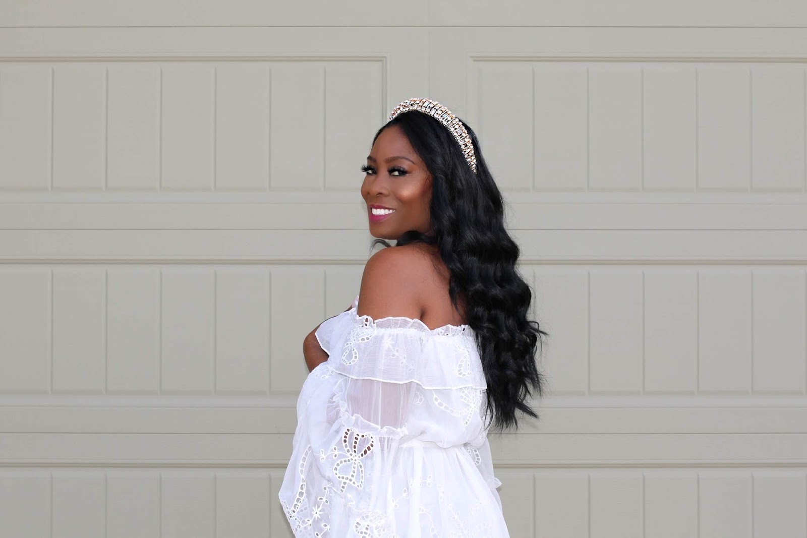 white birthday outfit